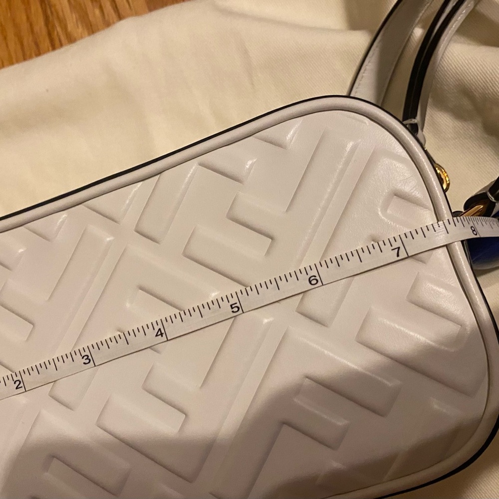 Fendi Cream Quilted Camera Crossbody Bag - Picture 6 of 7